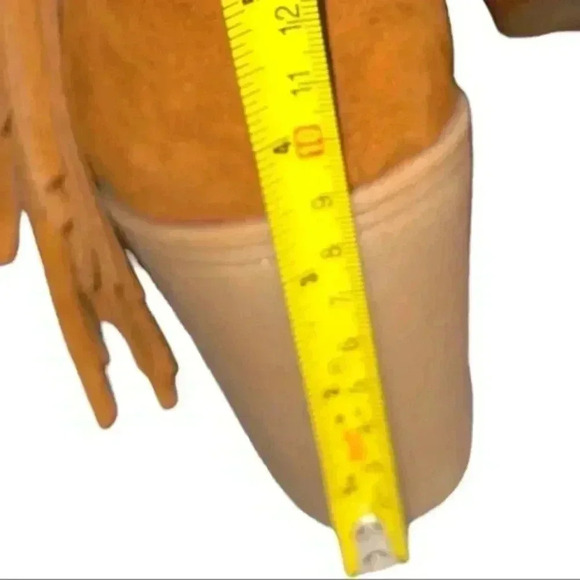 Brand New! Camel Colored Suede Ankle Boots w/ Tassels - Picture 10 of 11